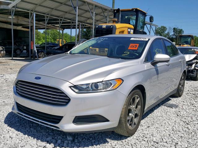 1FA6P0G71E5352478 - 2014 FORD FUSION S SILVER photo 2