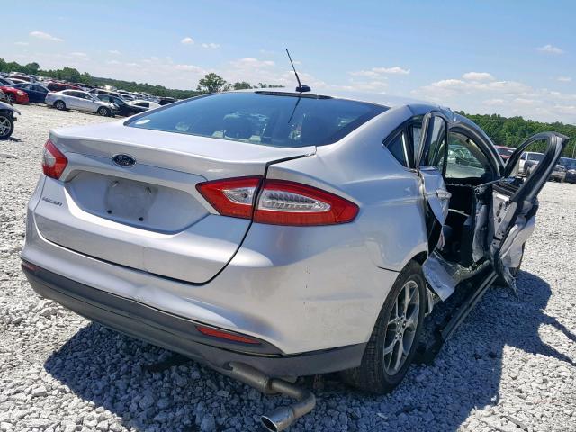 1FA6P0G71E5352478 - 2014 FORD FUSION S SILVER photo 4