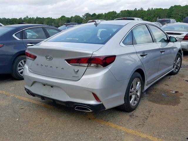 5NPE34AF4JH641678 - 2018 HYUNDAI SONATA SPO SILVER photo 4