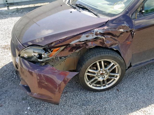 JTKDE167990291262 - 2009 TOYOTA SCION TC ბურგუნდია ფოტო 9