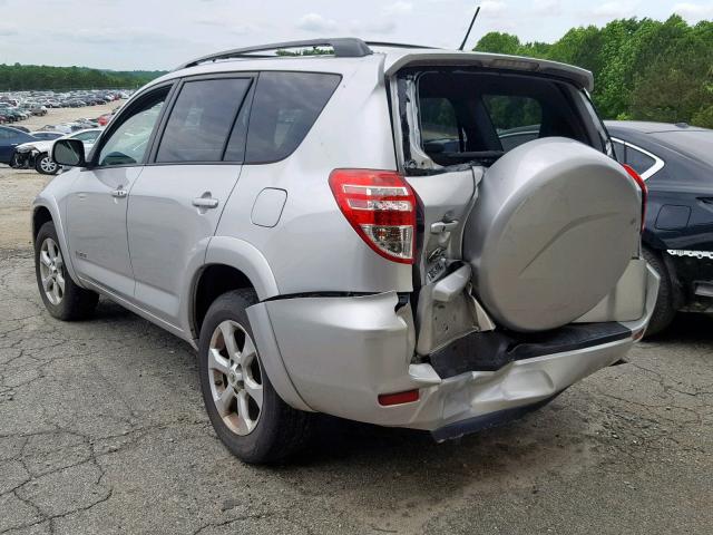 2T3YF4DV6BW056585 - 2011 TOYOTA RAV4 LIMIT SILVER photo 3