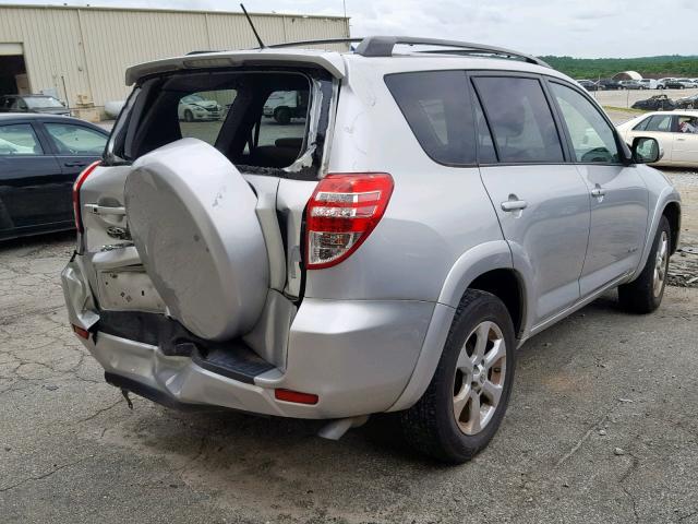 2T3YF4DV6BW056585 - 2011 TOYOTA RAV4 LIMIT SILVER photo 4