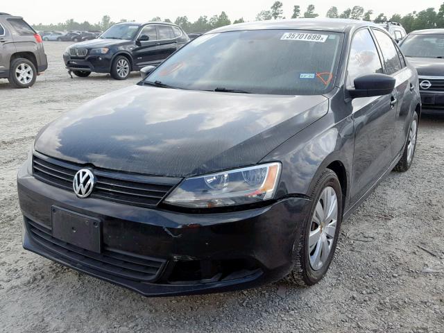 3VW2K7AJ8BM090255 - 2011 VOLKSWAGEN JETTA BASE BLACK photo 2