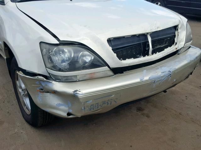 JT6HF10U3X0034719 - 1999 LEXUS RX 300 WHITE photo 9