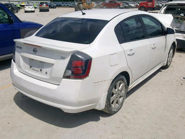 3N1AB6AP2CL763337 - 2012 NISSAN SENTRA 2.0 WHITE photo 4