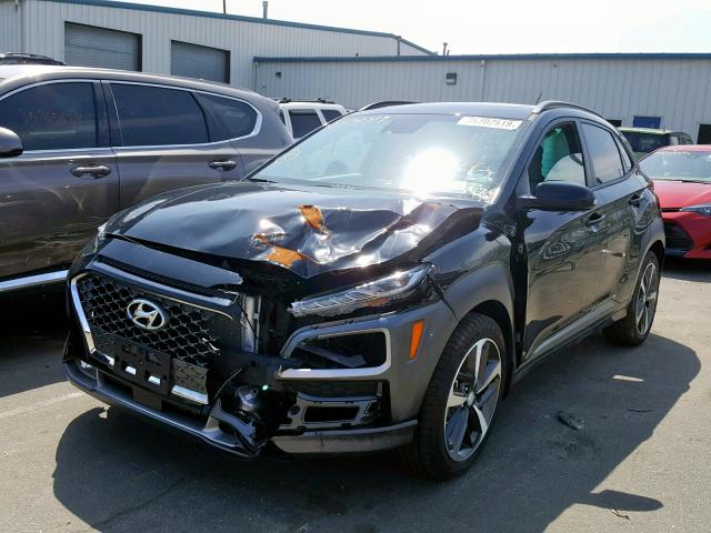 KM8K5CA58JU118745 - 2018 HYUNDAI KONA ULTIM BLACK photo 2