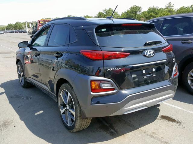 KM8K5CA58JU118745 - 2018 HYUNDAI KONA ULTIM BLACK photo 3