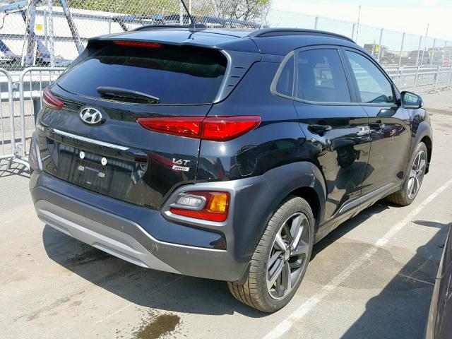 KM8K5CA58JU118745 - 2018 HYUNDAI KONA ULTIM BLACK photo 4