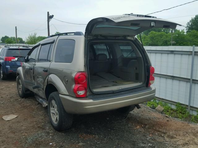 1D4HB48N66F191078 - 2006 DODGE DURANGO SL TAN photo 3