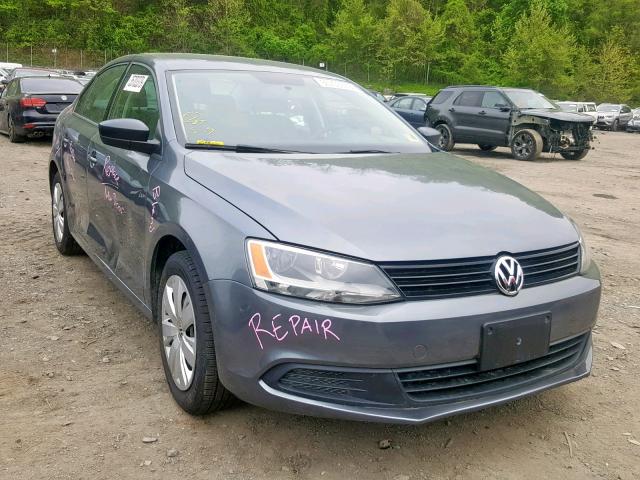 3VWLL7AJ9EM288574 - 2014 VOLKSWAGEN JETTA TDI GRAY photo 1