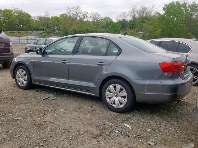 3VWLL7AJ9EM288574 - 2014 VOLKSWAGEN JETTA TDI GRAY photo 3