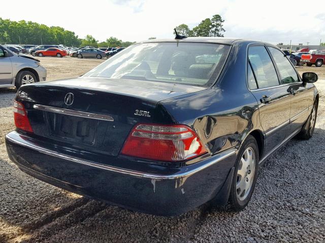 JH4KA96654C004800 - 2004 ACURA 3.5RL BLACK photo 4