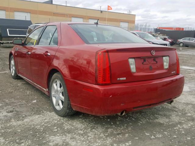 1G6DC67A780195409 - 2008 CADILLAC STS RED photo 3