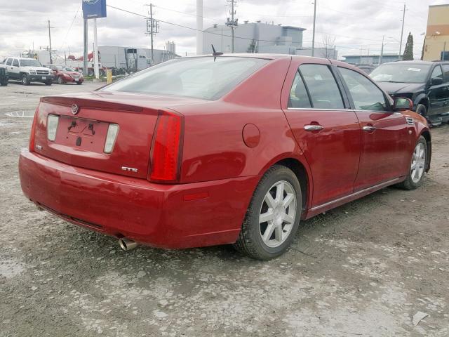 1G6DC67A780195409 - 2008 CADILLAC STS RED photo 4