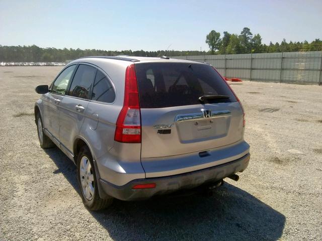 JHLRE38797C006449 - 2007 HONDA CR-V EXL SILVER photo 3