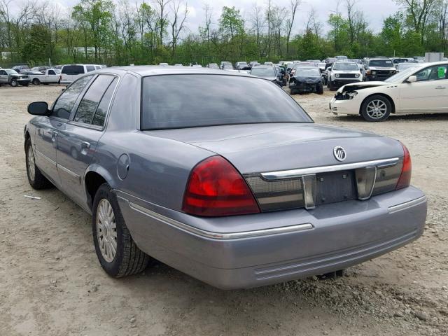 2MEFM75V16X622076 - 2006 MERCURY GRAND MARQ GRAY photo 3