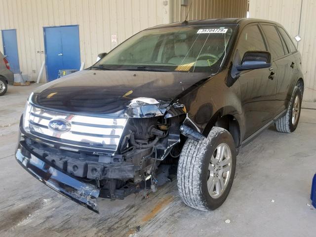 2FMDK38C07BA45309 - 2007 FORD EDGE SEL BLACK photo 2