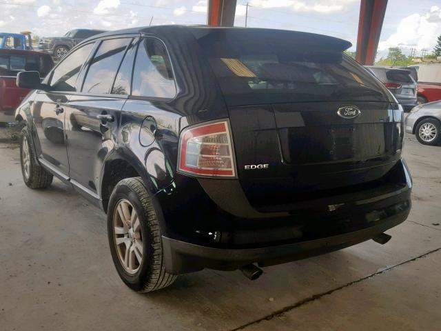 2FMDK38C07BA45309 - 2007 FORD EDGE SEL BLACK photo 3