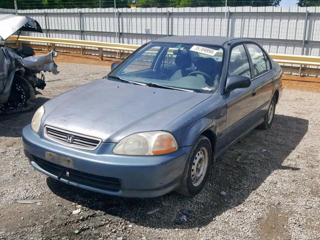 2HGEJ6520TH501147 - 1996 HONDA CIVIC DX BLUE photo 2