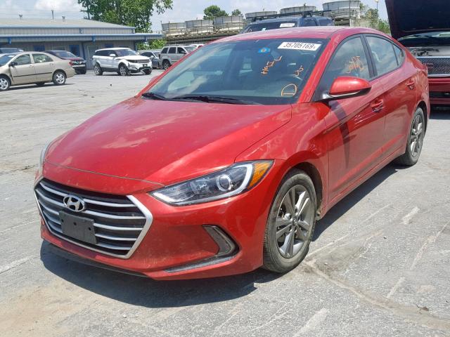 5NPD84LFXHH109808 - 2017 HYUNDAI ELANTRA SE RED photo 2