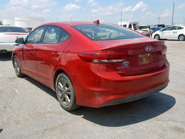 5NPD84LFXHH109808 - 2017 HYUNDAI ELANTRA SE RED photo 3