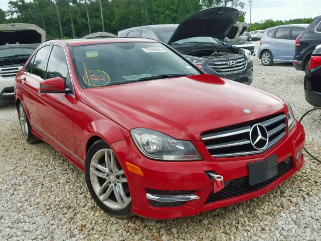 WDDGF4HB4EG235533 - 2014 MERCEDES-BENZ C 250 RED photo 1