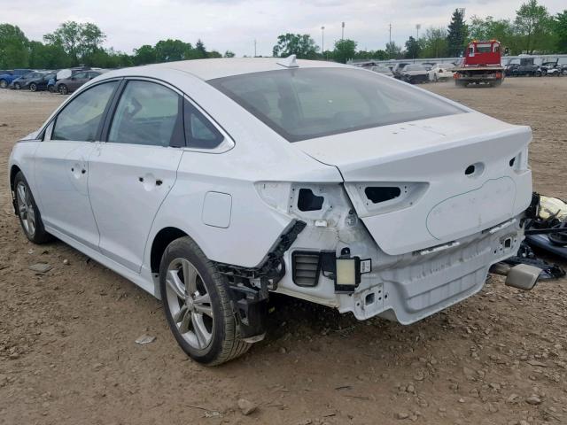 5NPE34AF7JH683262 - 2018 HYUNDAI SONATA SPO WHITE photo 3