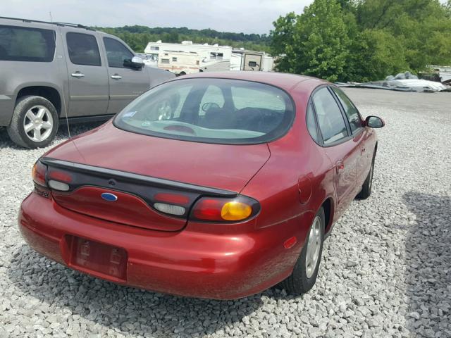 1FALP52U9TG253518 - 1996 FORD TAURUS GL RED photo 4