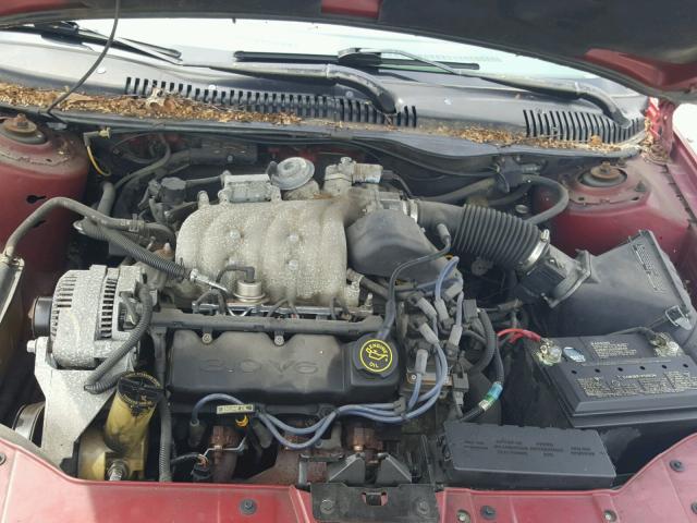 1FALP52U9TG253518 - 1996 FORD TAURUS GL RED photo 7