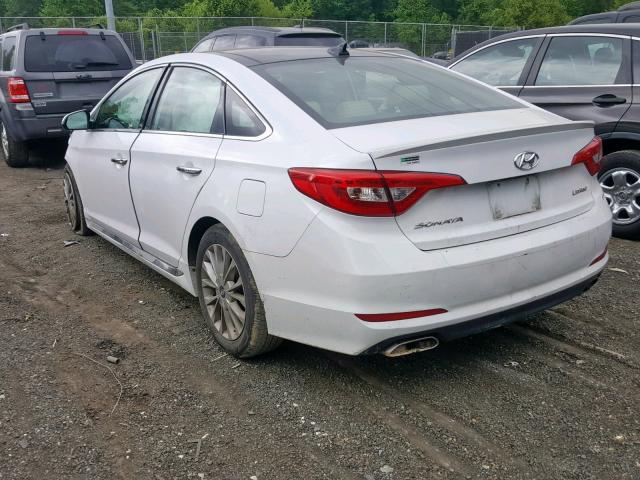 5NPE34AF7FH082084 - 2015 HYUNDAI SONATA SPO WHITE photo 3