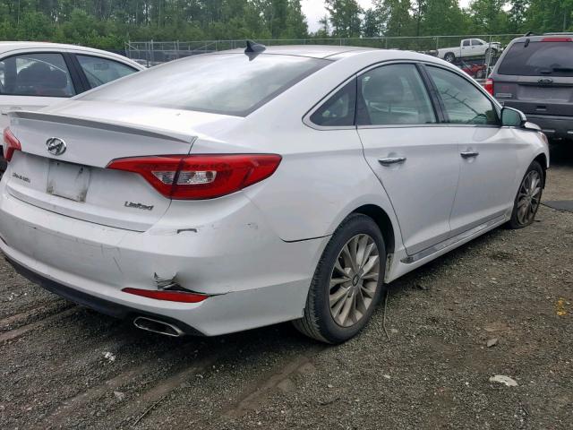 5NPE34AF7FH082084 - 2015 HYUNDAI SONATA SPO WHITE photo 4