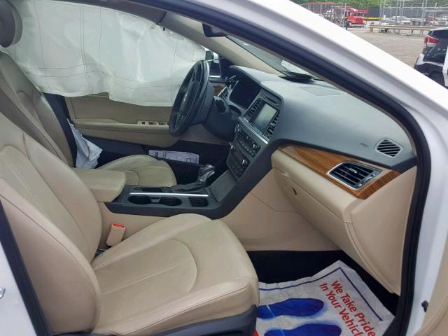 5NPE34AF7FH082084 - 2015 HYUNDAI SONATA SPO WHITE photo 5