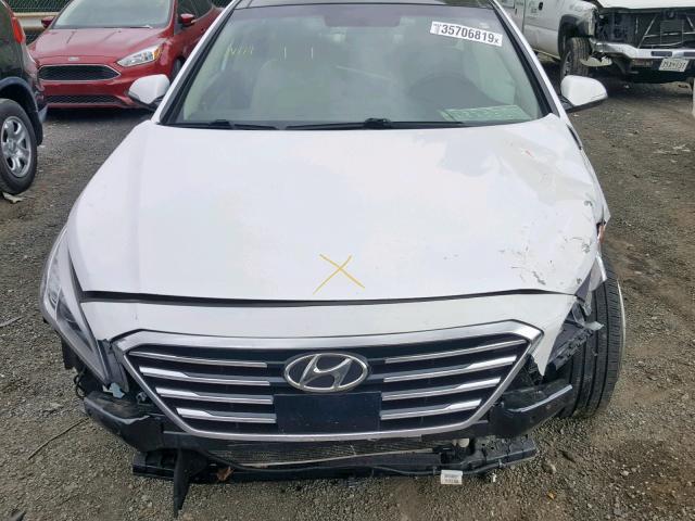 5NPE34AF7FH082084 - 2015 HYUNDAI SONATA SPO WHITE photo 7