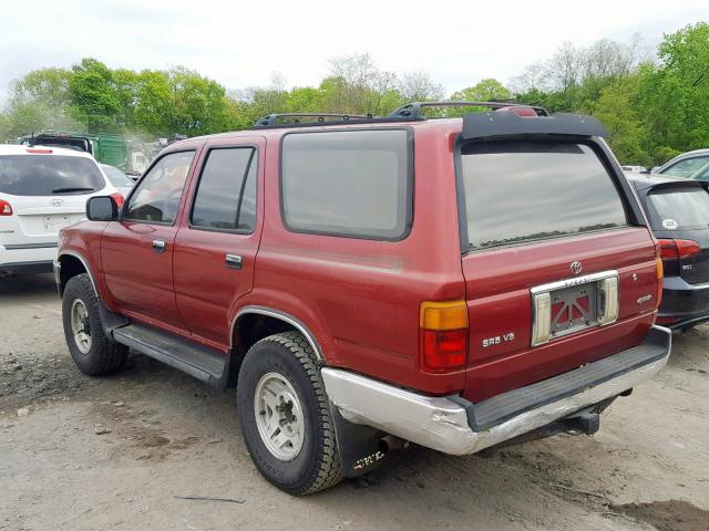 JT3VN39W0S0210492 - 1995 TOYOTA 4RUNNER VN RED photo 3