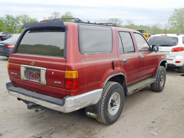 JT3VN39W0S0210492 - 1995 TOYOTA 4RUNNER VN RED photo 4