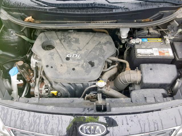 KNADN5A35C6022213 - 2012 KIA RIO EX BLACK photo 7