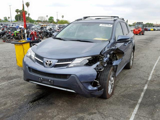 2T3DFREV3EW150356 - 2014 TOYOTA RAV4 LIMIT BLUE photo 2