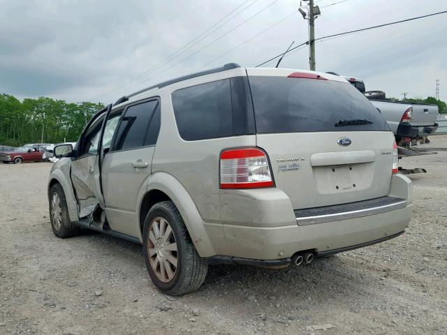 1FMDK03W68GA19078 - 2008 FORD TAURUS X L BEIGE photo 3