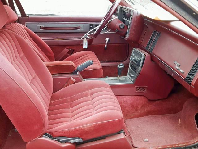 1G4NJ14DXJM026875 - 1988 BUICK SKYLARK CU MAROON photo 5