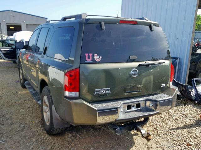 5N1AA08A54N710708 - 2004 NISSAN ARMADA SE GREEN photo 3