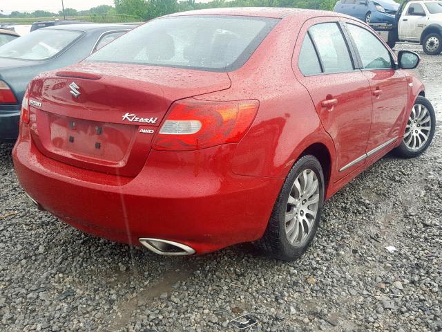 JS2RF9A33D6100511 - 2013 SUZUKI KIZASHI SE RED photo 4