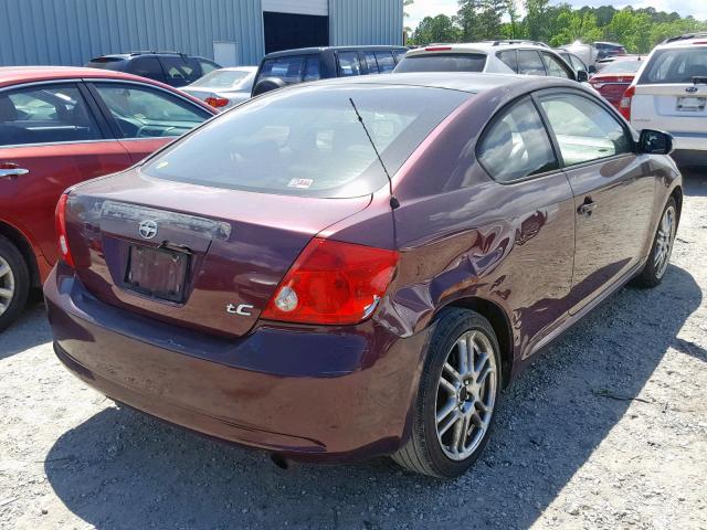 JTKDE167660071749 - 2006 TOYOTA SCION TC წითელი ფოტო 4