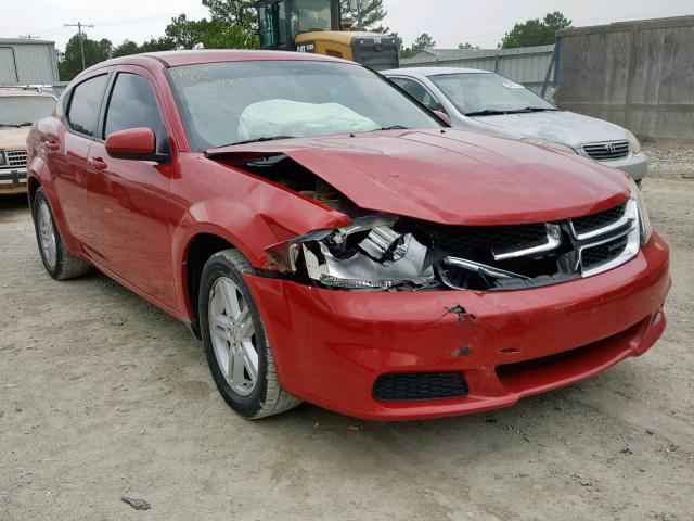 1B3BD1FB3BN509132 - 2011 DODGE AVENGER MA RED photo 1