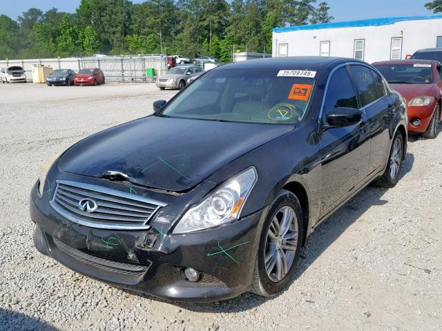 JN1CV6AP9BM303452 - 2011 INFINITI G37 BASE BLACK photo 2