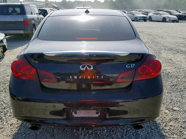 JN1CV6AP9BM303452 - 2011 INFINITI G37 BASE BLACK photo 9