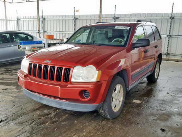 1J4GS48K46C288256 - 2006 JEEP GRAND CHER RED photo 2