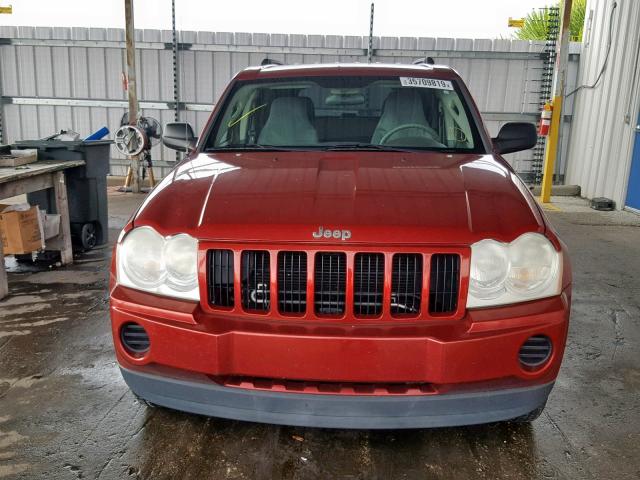 1J4GS48K46C288256 - 2006 JEEP GRAND CHER RED photo 9