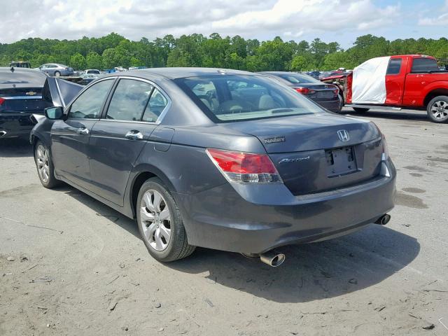 1HGCP368X9A002757 - 2009 HONDA ACCORD EXL GRAY photo 3