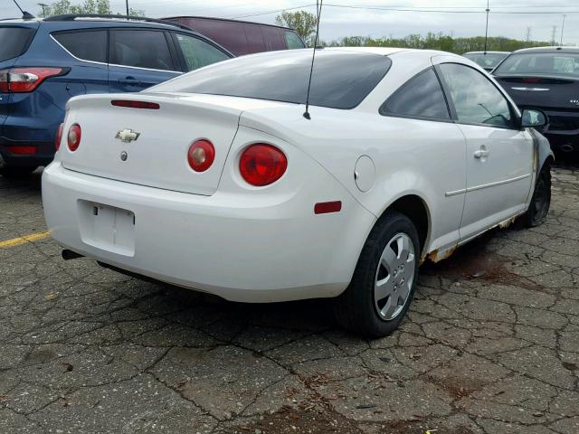 1G1AL18F587109141 - 2008 CHEVROLET COBALT LT WHITE photo 4