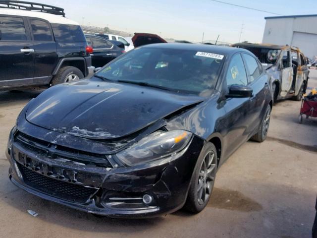 1C3CDFBH2DD134292 - 2013 DODGE DART SXT BLACK photo 2